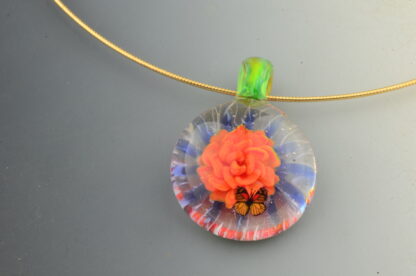 butterflyrose pendant