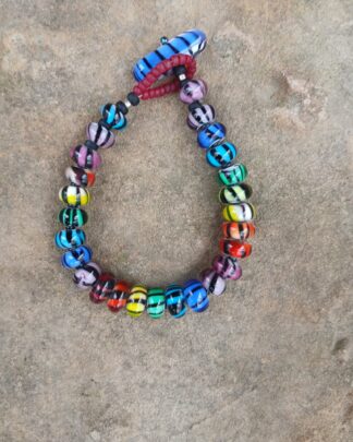 black and white rainbow bracelet